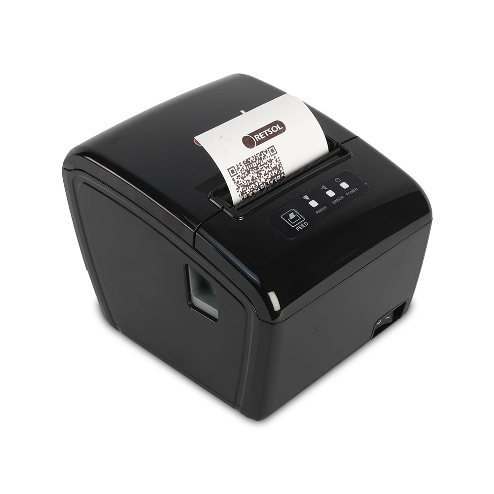 Retsol RTP-82UE Thermal Receipt Printer Black | White view 2